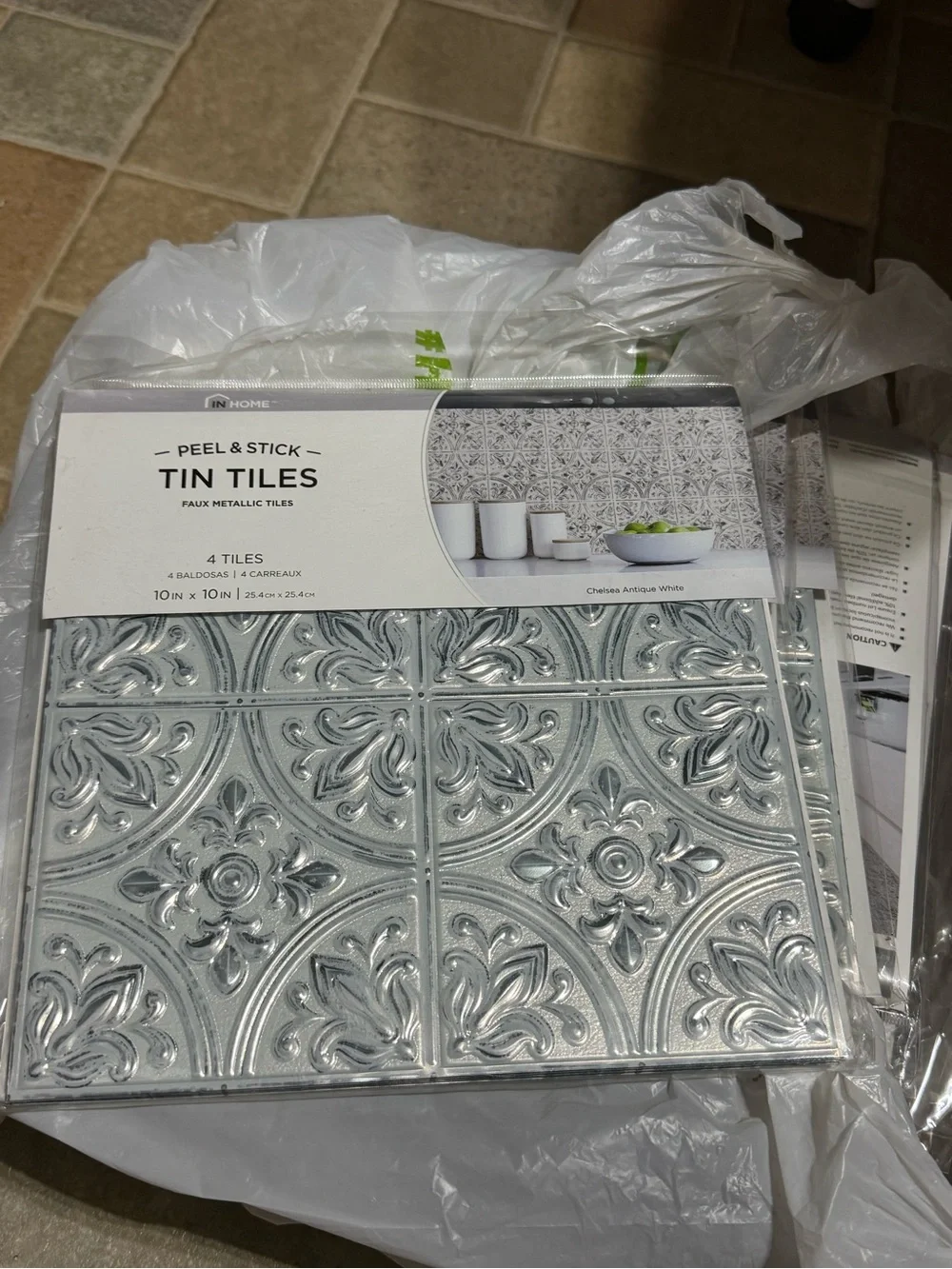Decorative Peel and Stick Wall Tile